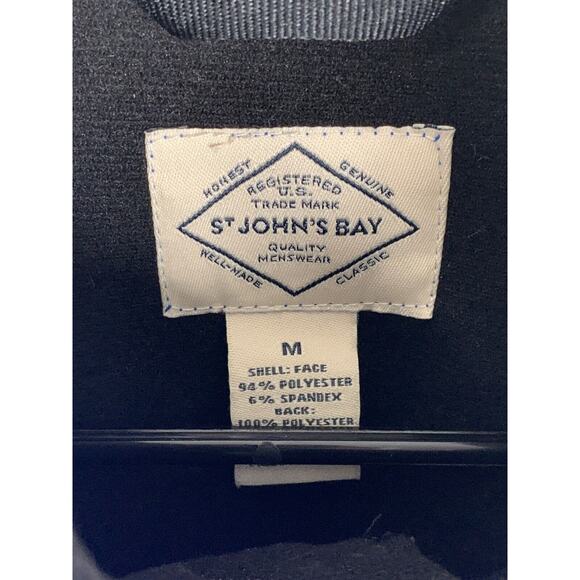 St. Johns Bay Mens Blue Vest Size M Polyester/Spandex Blend Zipper Closure - Picture 3 of 8